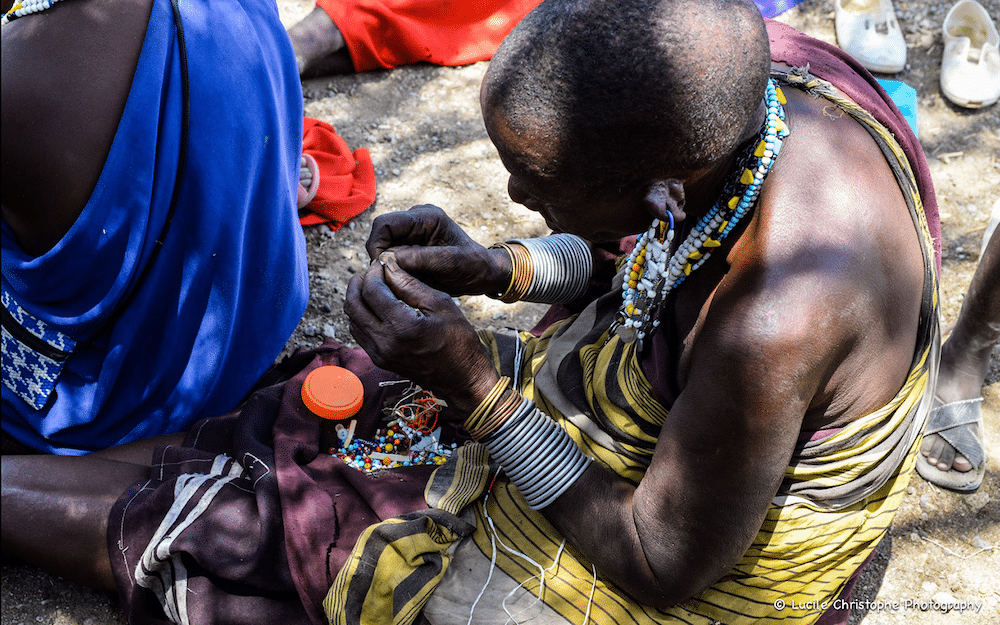 Artisanat Maasaï Natron lors d'une immersion