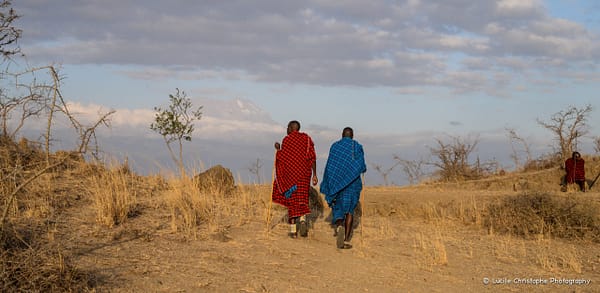 DSC_7450 Maasaï sur fond de Kilimandjaro à Engare Nanyuki