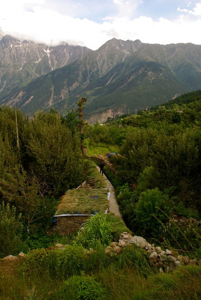 Retour de rando dans la région de Kalpa