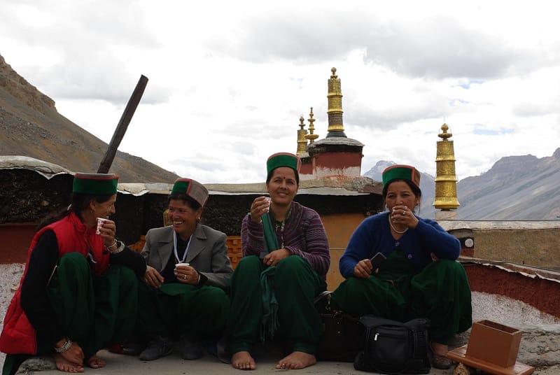 Sur les toits de Key, rencontre tout en sourire ! Spiti, Inde du Nord