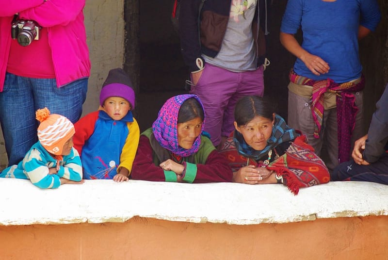Habitant Ladakhi au festival du monastère de Tsomoriri